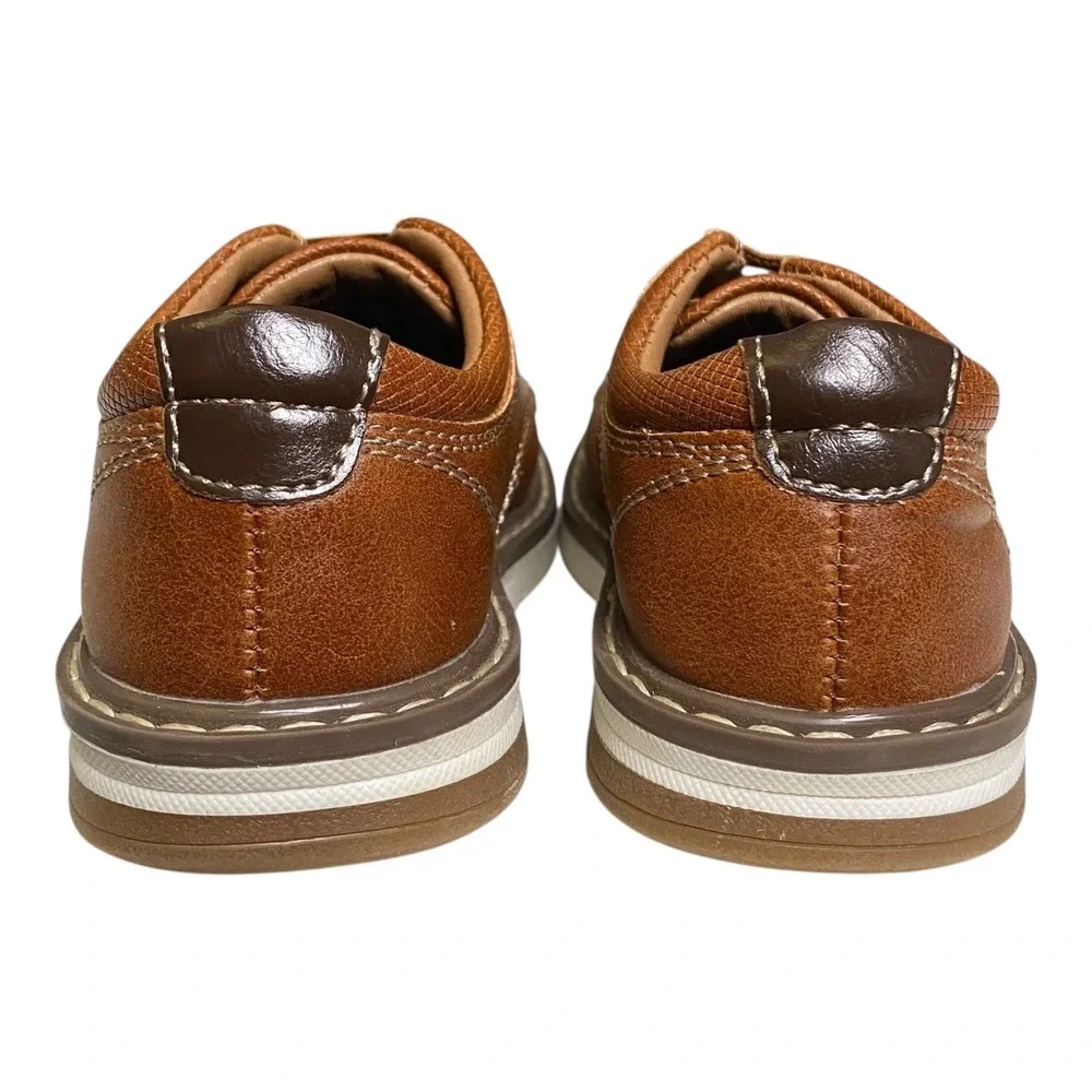 Ashford Hayes Boys Brown Oxford Dress‎ Shoes Size 5 M Textured Formal SU